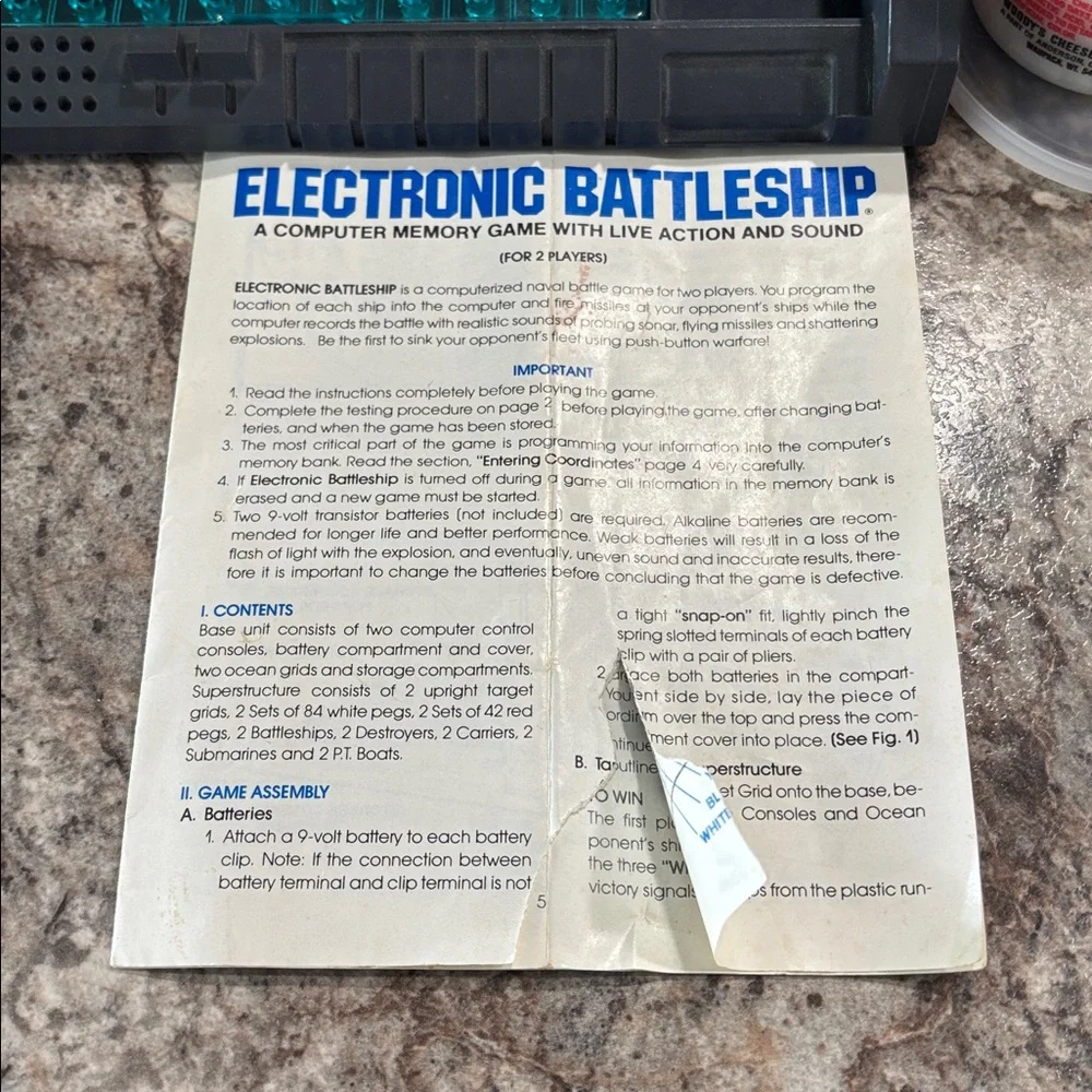 Milton Bradley Electronic Battleship Set 4750 Tested Working In Box